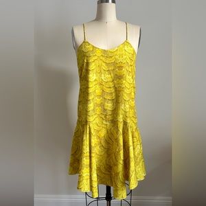 Tibi yellow mini dress size 6